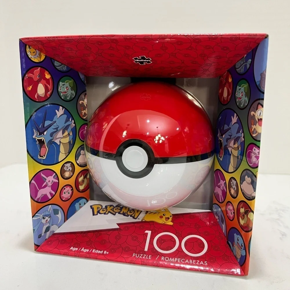 Red and White Poké Ball 100-Piece Puzzle